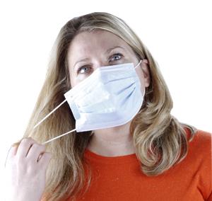 Type IIR Ear Loop Face Mask Fluid Resistant