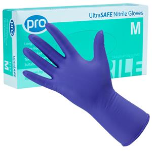 UltraSAFE Violet Long Cuff Nitrile Gloves 50's