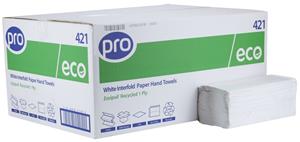 White V-Fold 1 Ply Recycled Paper Towels 25 x 21cm