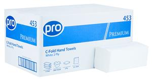 C-Fold 2 Ply White Hand Towels