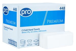C-Fold 2 Ply White Paper Towel