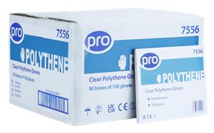 Clear Polythene Gloves Boxed